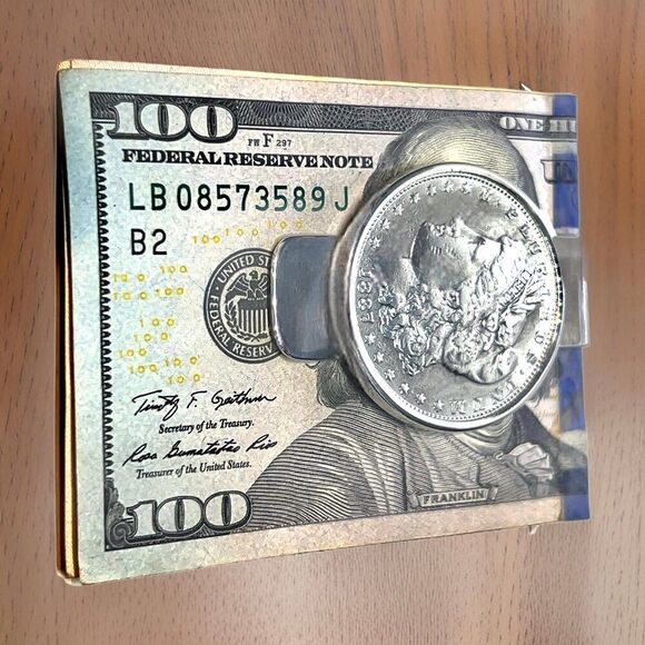 Tiffany & Co Estate 1887 E. Pluribus Unum Makers Money Clip Silver TIF734 - Picture 8 of 9